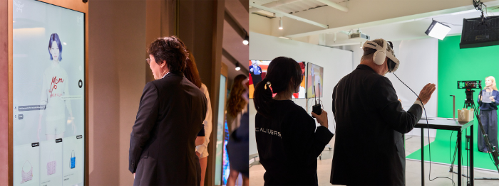 ▲ 청담동 플래그십 스토어 MCM HAUS ‘인터랙티브 리테일’ 시연 현장 (사진 제공=MCM)