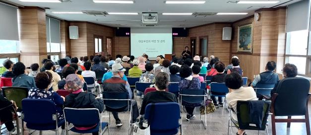 인천시 남동구가 노년층 건강 증진을 위해 ‘100세 시대 대상포진 예방법’ 건강강좌를 개최했다. (남동구 제공)