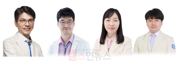 (왼쪽부터) 민창기, 박성수, 이정연, 변성규 서울성모병원 혈액병원 다발골수종센터 교수 (서울성모병원 제공)