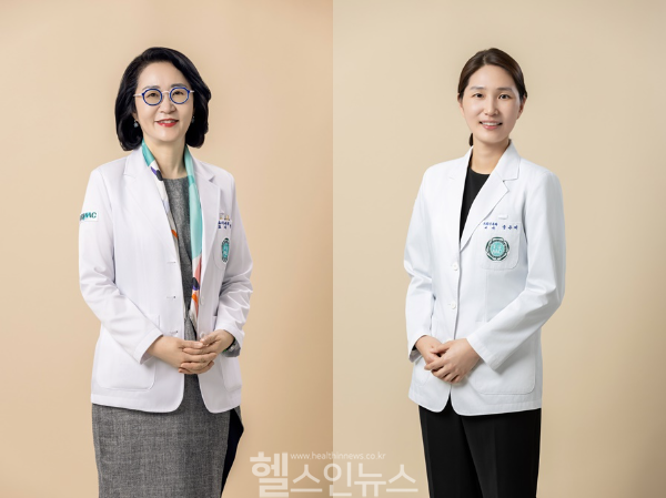 (왼쪽부터) 정성애 이대서울병원 염증성장질환센터 교수(센터장), 송은미 교수(교육담당 교수) (이화의료원 제공)