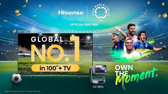 하이센스, FIFA 클럽 월드컵 2025 공식 파트너십 기념 'Own the Moment' 캠페인 공개