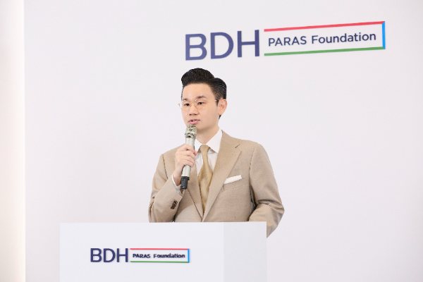 배동현 BDH재단 이사장이 IPC 위원장 선거 출마를 공식 발표하고 있다.