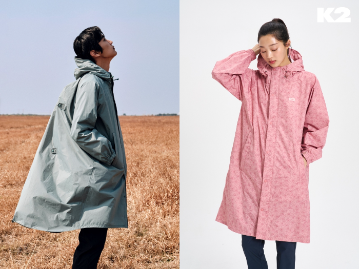 K2, 장마철 도심·아웃도어 겸용 ‘레인코트 2종’ 출시