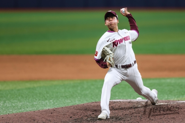 1군 데뷔전을 치른 키움 왼팔 투수 정세영 / 사진=키움 히어로즈