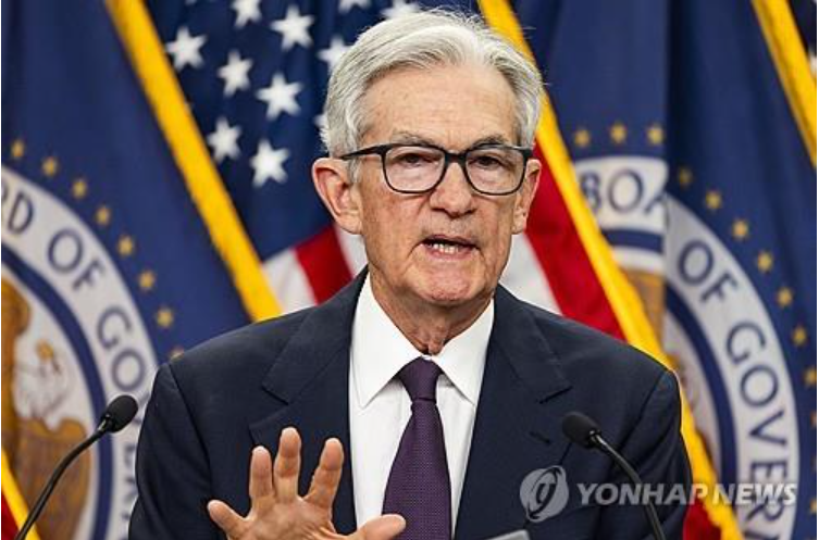 제롬 파월 美연준의장이 18일(현지시간) 연방공개시장위원회(FOMC)를 마친 후 기자회견에서 관세정책으로 인한 불확실성이 여전히 높다고 밝혔다. 사진=EAP, 연합뉴