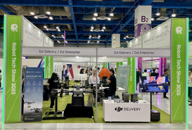 ㈜에코로보텍의 ‘스마트테크 코리아 2025’ 부스