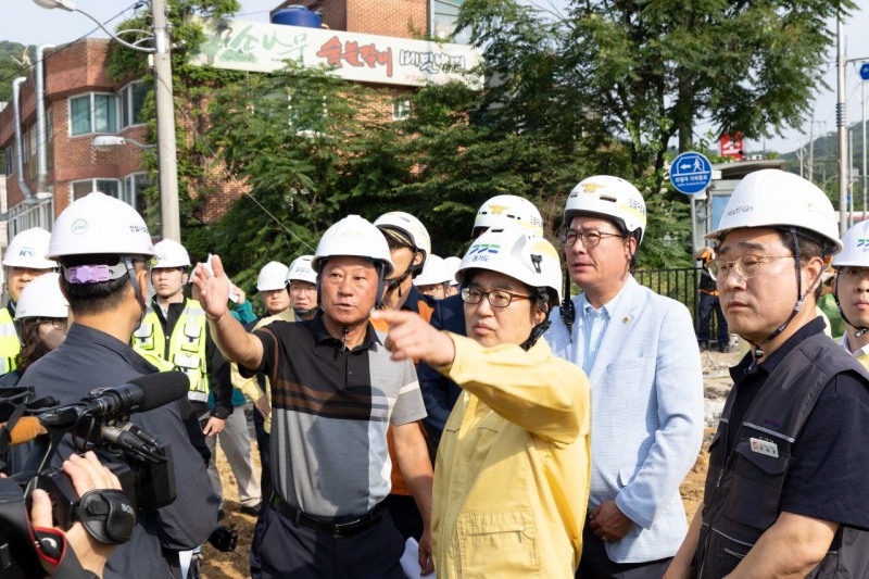 신안산선 복구 현장 직접 점검