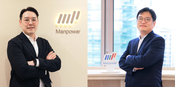사진=왼쪽부터 김기남 이사, 김기태 전무. 맨파워코리아 제공