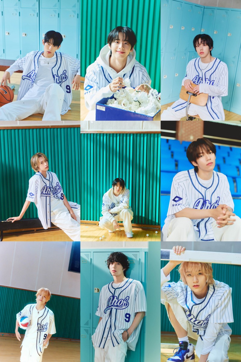 아홉(AHOF), 유니폼룩으로 원팀 면모 과시 ⋯'후 위 아' 첫 유닛 콘셉트 포토 공개