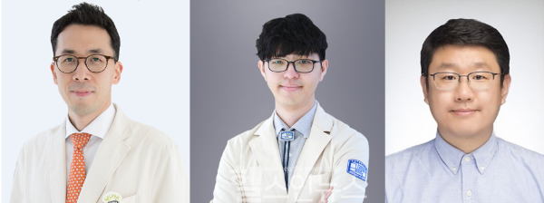 이승환 서울성모병원 내분비내과 교수, 백한상 의정부성모병원 내분비내과 교수, 한경도 숭실대학교 정보통계·보험수리학과 교수 (서울성모병원 제공)