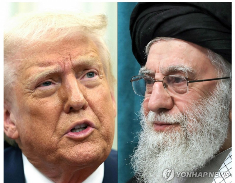 트럼프 대통령의 2주간 최후통첩과 하메네이 이란최고지도자가 대립하면서 중동 불확실성이 당분간 지속될 것으로 우려된다. 사진=로이터통신, 연합뉴스