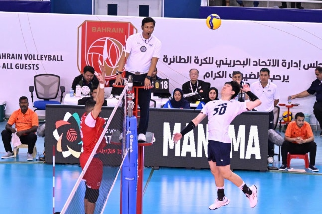 공격하는 신호진(오른쪽) / 아시아배구연맹 소셜미디어 캡처 연합뉴스