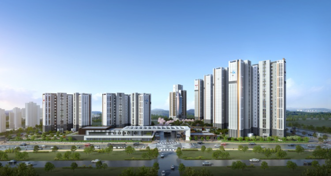 고덕 자연앤 하우스디 투시도 ⓒ대보건설