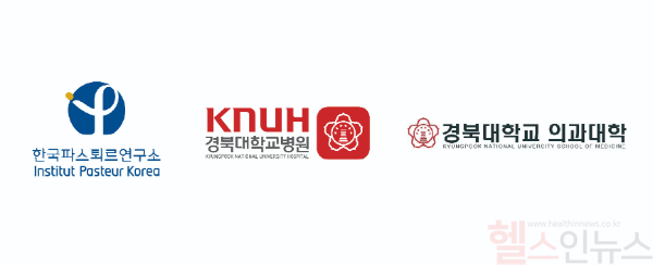 (왼쪽부터) 한국파스퇴르연구소, 경북대학교병원, 경북대학교 의과대학 로고 (한국파스퇴르연구소 제공)