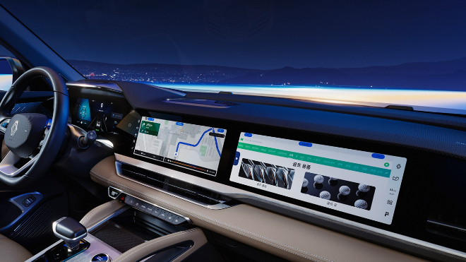 르노코리아 '그랑 콜레오스'에 탑재된 인포테인먼트 시스템 '오픈R 파노라마 스크린' ⓒ르노코리아