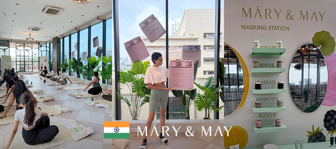 에이드코리아 컴퍼니㈜ 마리엔메이(Mary&May), 인도 뭄바이 단독 웰니스 요가 프로젝트 성료
