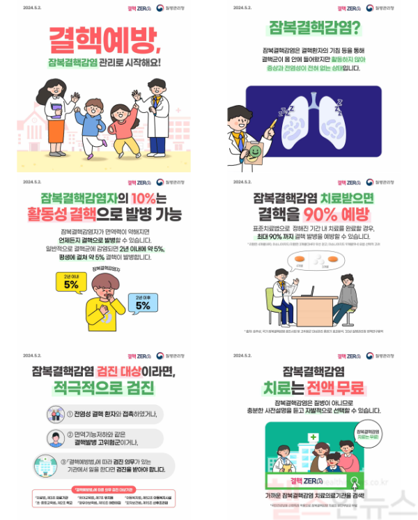 잠복결핵감염 카드뉴스 (질병관리청 제공)