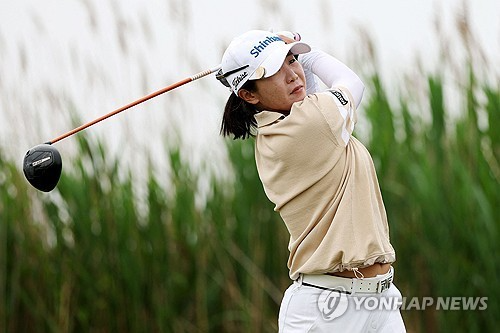 임진희의 드라이버 스윙. / 사진=연합뉴스