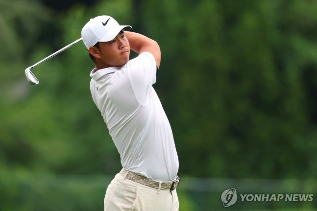 김주형의 로켓 클래식 1라운드 경기 모습 / 사진=연합뉴스