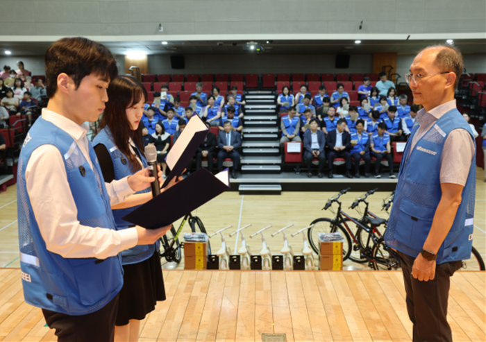 경륜경정총괄본부의 신규 사회공헌 브랜드 ‘On-Re; By CYCLE’ 로고