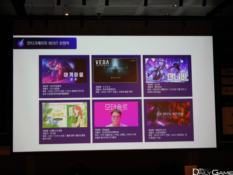 많은 게임들이 베스트 작품으로 선정돼 팬들과 만났다.