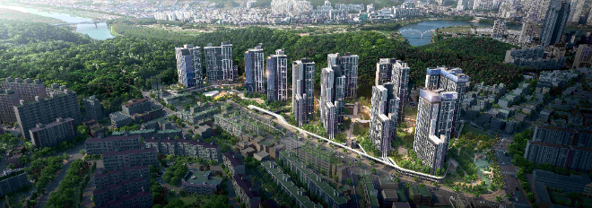 울산 남구 B-04구역 재개발 사업으로 조성 예정인 삼성물산 '래미안 엘리미엄' 조감도 ⓒ삼성물산