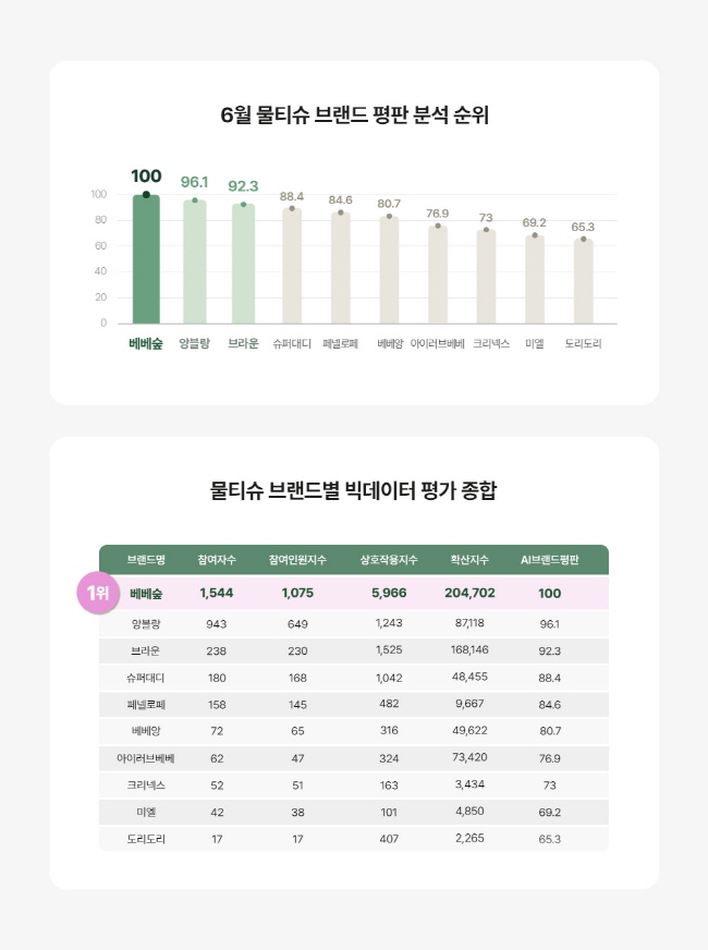 〈그래프〉 2025년 6월, 진성소비자 기반 브랜드 평판 분석 순위