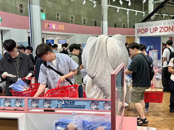 브이스퀘어에서 '브라운더스트2' 오프라인 행사가 진행 중이다. 사진 제공 : 네오위즈