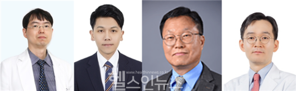 (왼쪽부터) 장재원·박상원 강원대병원 교수, 노광식 인디아나대학교 교수, 박영호 분당서울대병원 교수 (강원대병원 제공)
