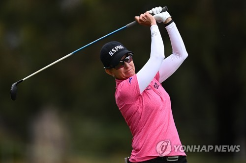 카리 웹의 스윙. / 사진=연합뉴스