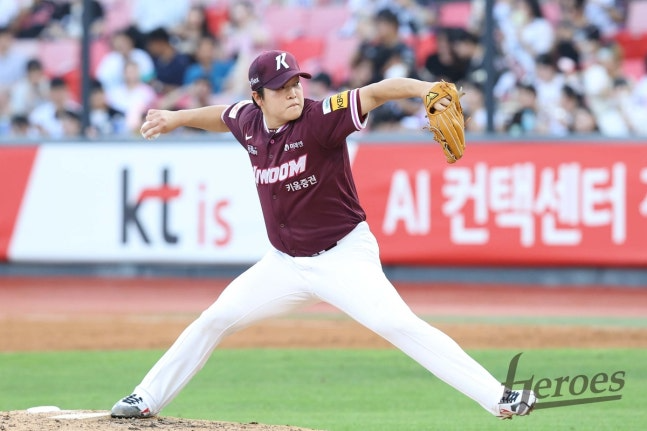 데뷔 첫 선발승을 따낸 키움 박주성 / 키움 히어로즈 제공
