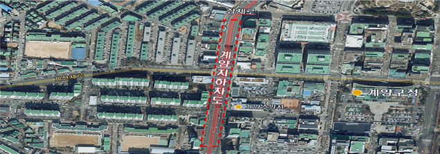 인천 계양지하차도 위치도