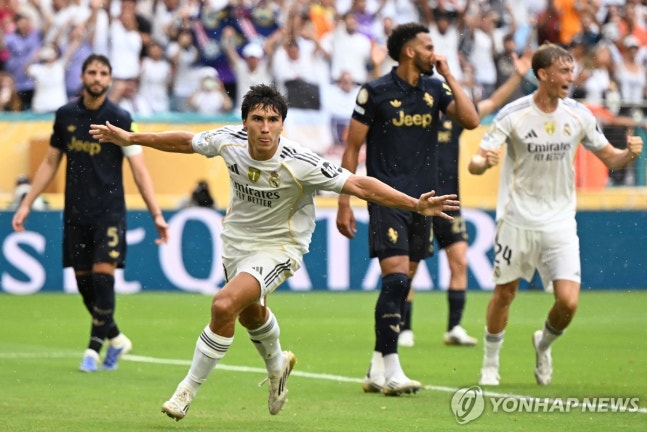득점 후 포효하는 곤살로 가르시아. / 사진=연합뉴스