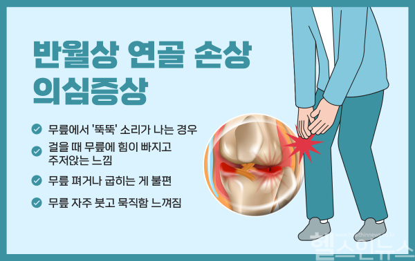 반월상 연골 손상 의심증상 (힘찬병원 제공)