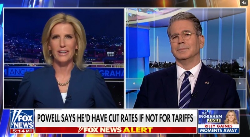 (상보) 베센트 "연준 9월까지 금리 낮출 것이라고 확신" - 폭스인터뷰