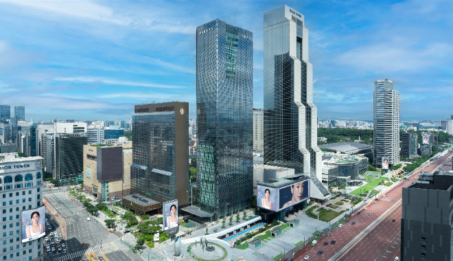 엠페이스, 오징어게임 박규영 코엑스 대형 옥외광고 캠페인 전개