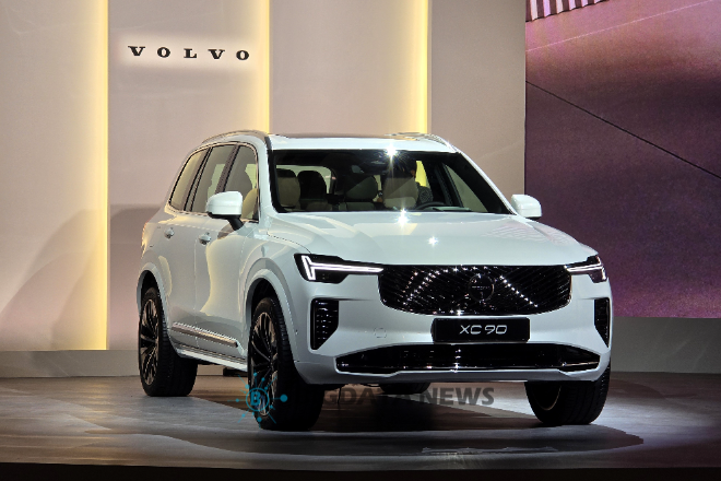 2일 서울 광진구 그랜드워커힐 서울에 볼보 XC90이 전시된 모습 =성상영 기자