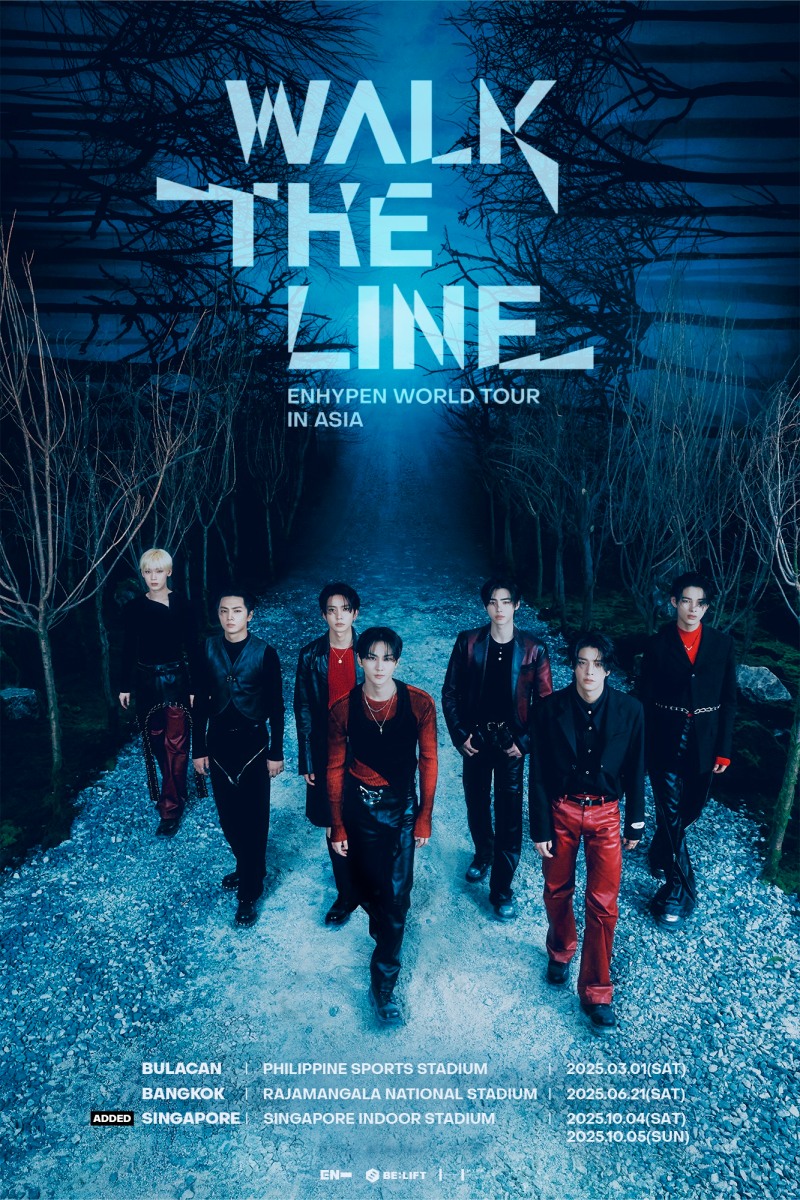 엔하이픈, 월드투어 ‘WALK THE LINE’ 싱가포르 추가 개최…‘팬들 성원 힘입어’