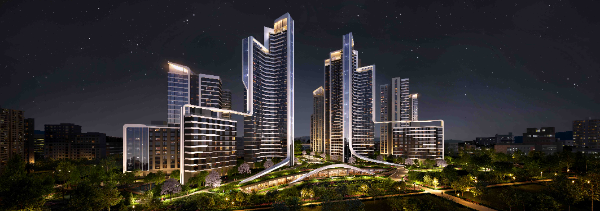 래미안 루미원 야경경관 투시도.