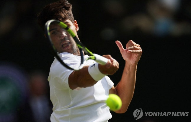 윔블던 3연패 도전하는 알카라스 / 사진=연합뉴스