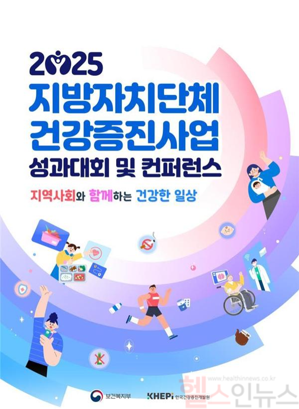 2025년 지방자치단체 건강증진사업 성과대회 및 컨퍼런스 포스터 (한국건강증진개발원 제공)