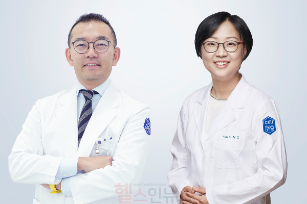 (좌)허원 신경외과 교수, (우)이재임 대장항문외과 교수 (국제성모병원 제공)