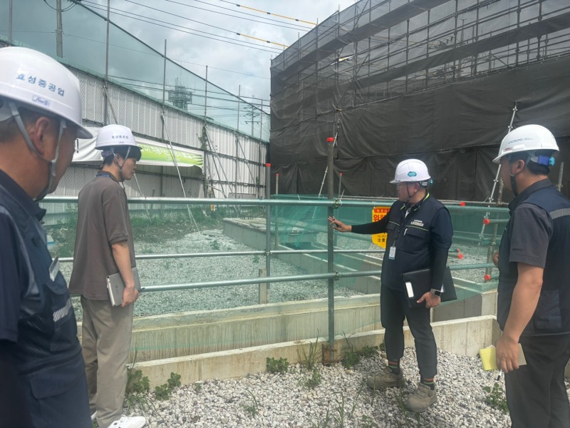 공사 현장 안전 실태를 세심히 점검