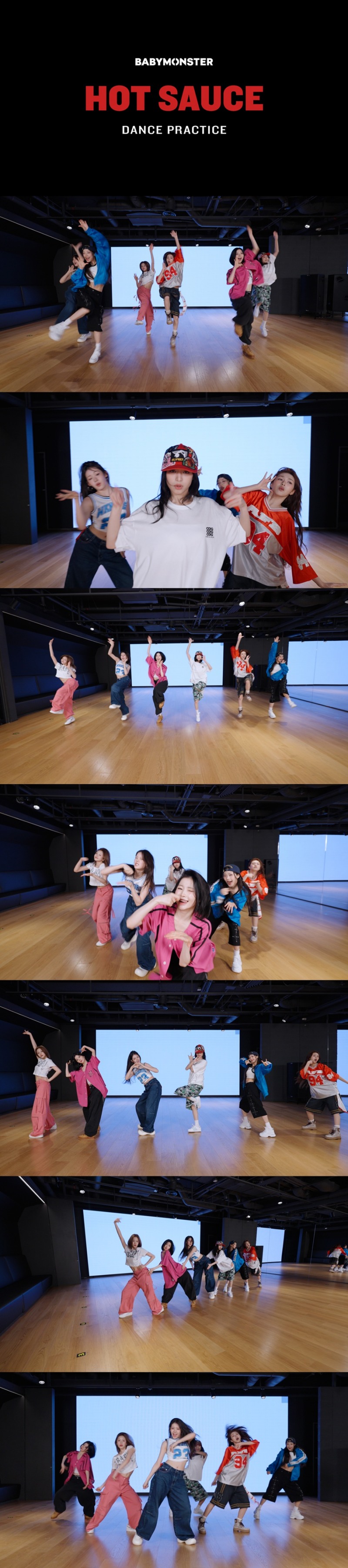 베이비몬스터, 'HOT SAUCE' 전체 안무 최초 공개…재치 가득 에너지 폭발