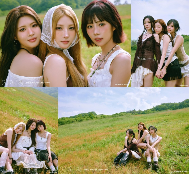 퍼플키스, 싱글 2집 'I Miss My...' 유닛 콘셉트 포토 공개…자유분방 에너지