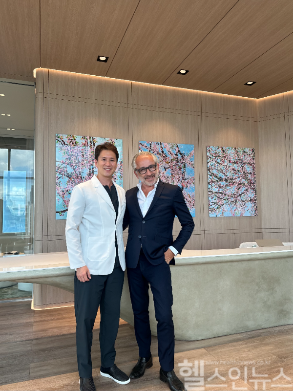 로레알 럭스 시릴 샤푸이(Cyril Chapuy) CEO, 클리니크후즈후의원 방문 (클리니크후즈후의원 제공)