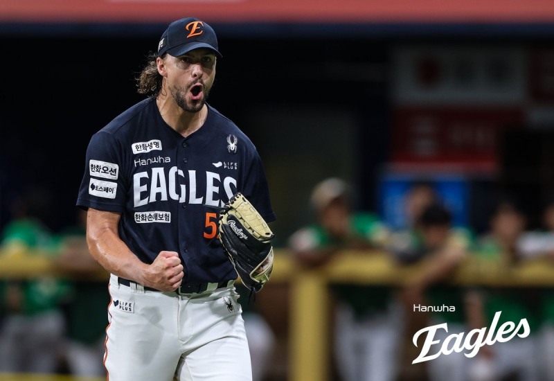 라이언 와이스가 시즌 10승을 수확했다. / 한화 이글스 제공