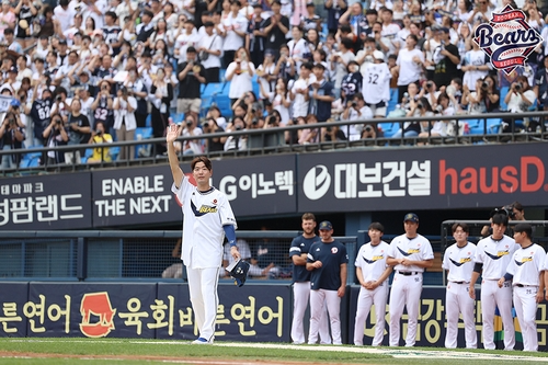 은퇴 경기를 치른 두산 김재호 / 두산 베어스 제공