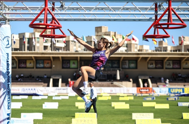 성승민의 장애물 경기 모습 / 대한근대5종연맹 제공