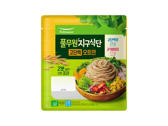 풀무원지구식단 고단백 오트면